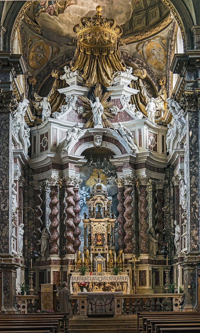 Chiesa degli Scalzi a Venezia, presbiterio e altare maggiore