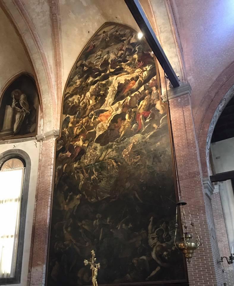 Dipinto del tintoretto nella chiesa della Madonna dell'Orto