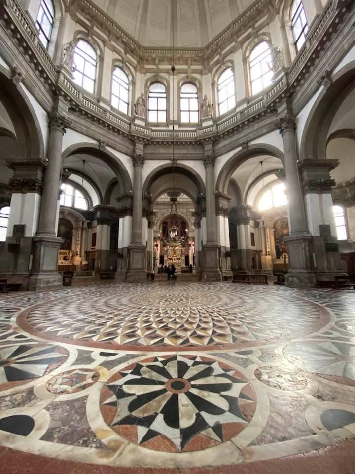 basilica della salute, il pavimento