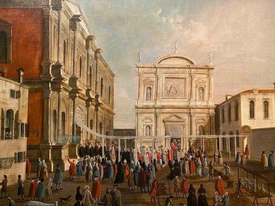 Scuola grande di san rocco nel giorno della processione