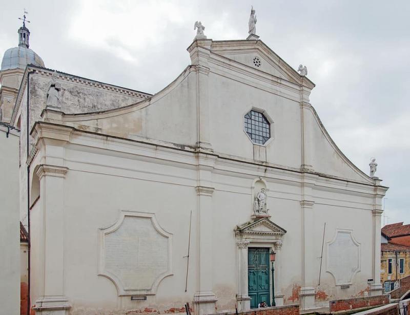 Chiesa dell'Arcangelo Raffaele, a Venezia, facciata Chiesa dell'Arcangelo Raffaele, a Venezia.