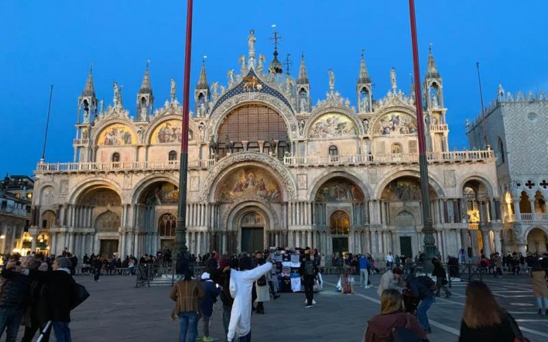 Facciata della Basilica di San Marco a Venezia