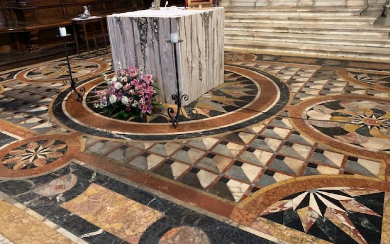 Chiesa di San Pantalon i Pavimenti decorati dell'altare