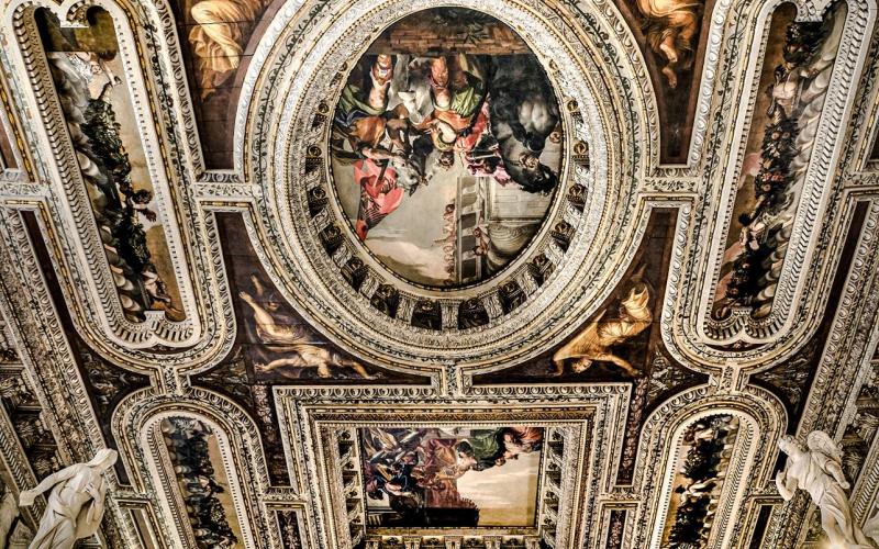 Chiesa di San Sebastiano, il soffitto