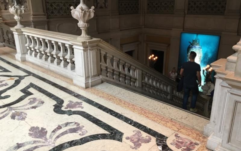 Pavimenti dello scalone di Palazzo Grassi