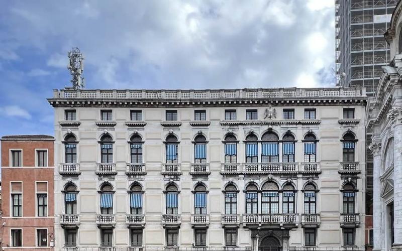 Palazzo Labia a Venezia, la facciata sul campo di San Geremia