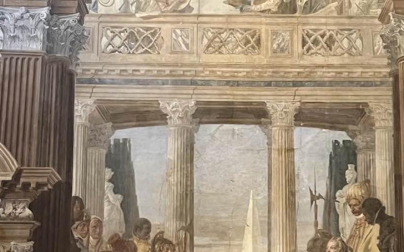Palazzo Labia, affreschi su pareti e soffitti 