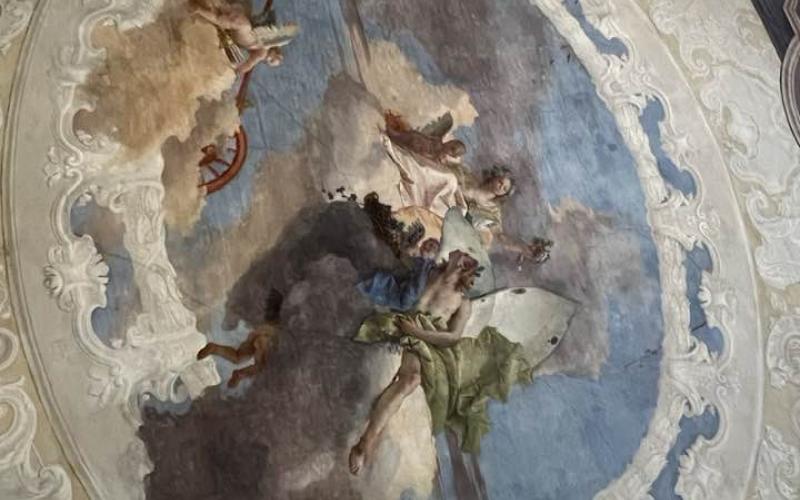 Palazzo Labia, affreschi su pareti e soffitti 