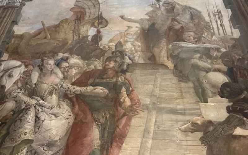 Palazzo Labia, affreschi su pareti e soffitti 