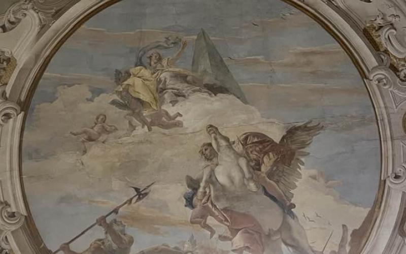 Palazzo Labia, affreschi su pareti e soffitti 