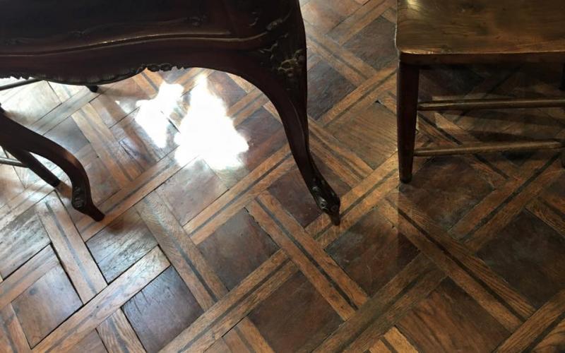 Palazzo Pisani a Santa Marina: i pavimenti in parquet intarsiato