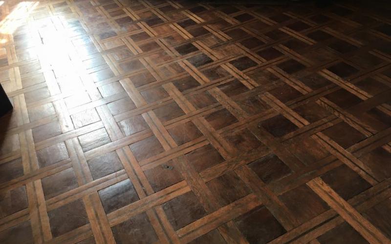 Palazzo Pisani a Santa Marina: i pavimenti in parquet intarsiato