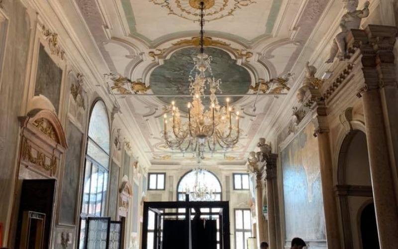 Palazzo Pisani a Venezia: la sala sopra al portego