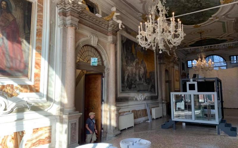 Palazzo Pisani a Venezia: la sala sopra al portego