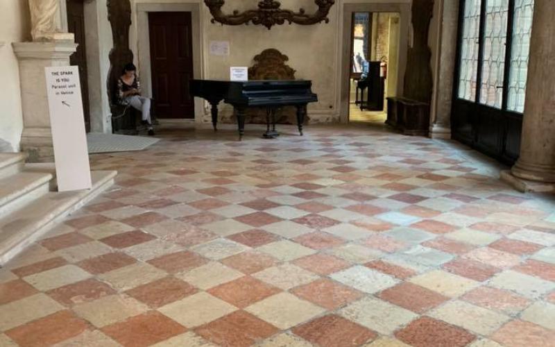 Il portego di Palazzo Pisani a Venezia