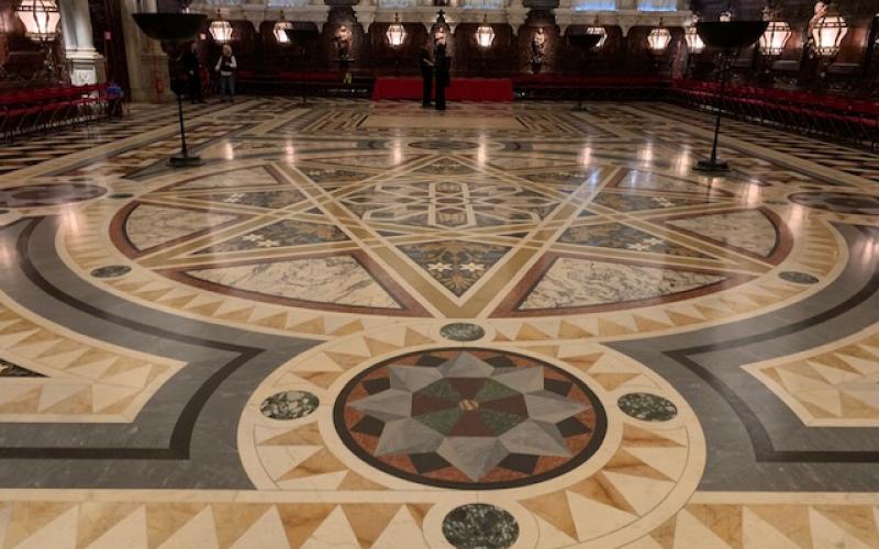 La sala capitolare della Scuola Grande di San Rocco