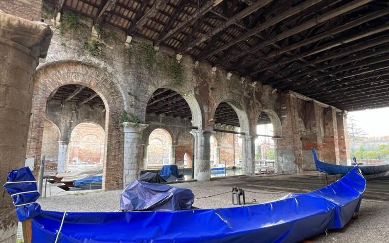 Darsena all'arsenale vecchio a Venezia