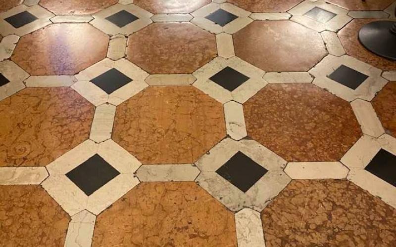 Ala Napoleonica, i pavimenti del piano terra 