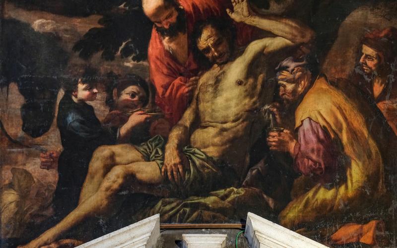 - Parabola del Buon Samaritano che cura il viandante ferito. Antonio Zanchi 1631- 1722 Ph. Francesco Bianco