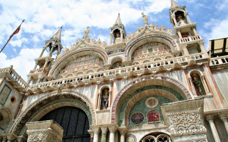 Basilica di San Marco nel lato Piazzetta