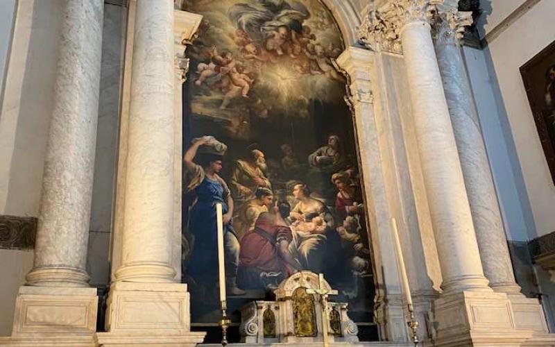 Basilica della salute, altare nascita della vergine