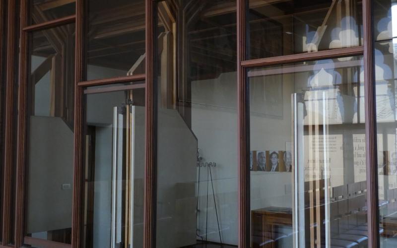 Interni di Ca' Foscari: l'aula baratto disegnata da Scarpa