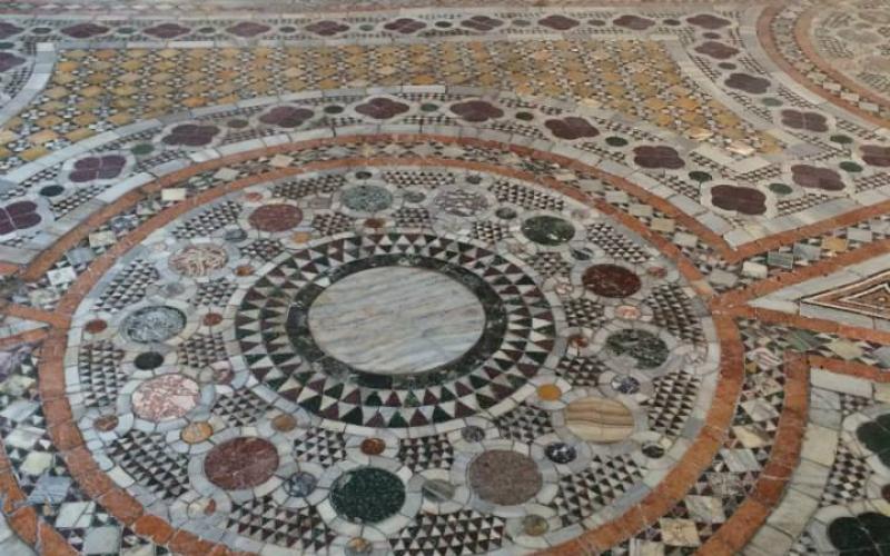 Ca' d'oro:Mosaici del pavimento del portego