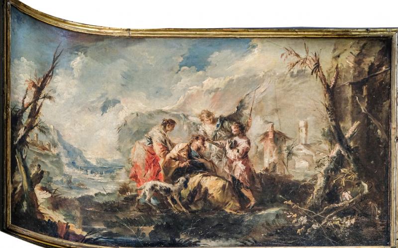 Dipinto nella chiesa di San Raffaele a Venezia