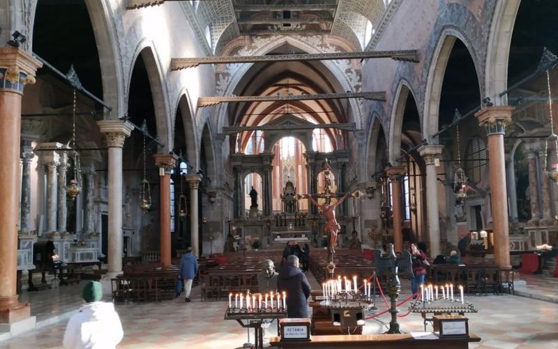 La chiesa di Santo Stefano a Venezia, foto degli interni