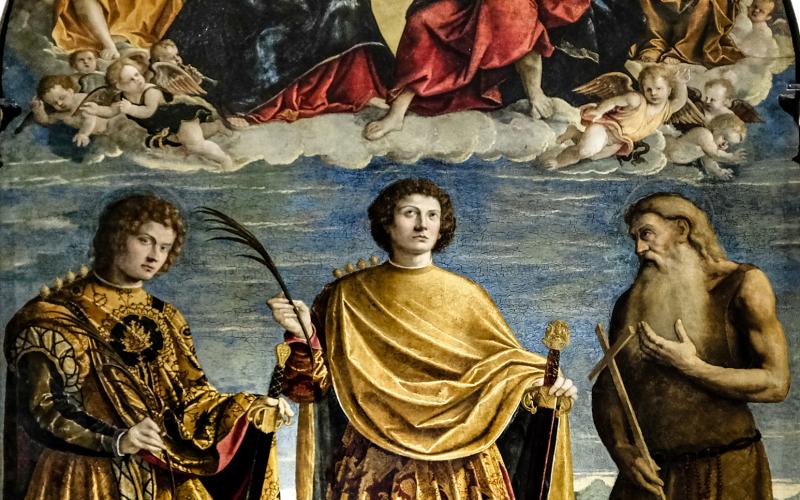 Chiesa di San Giuliano, incoronazione di Maria