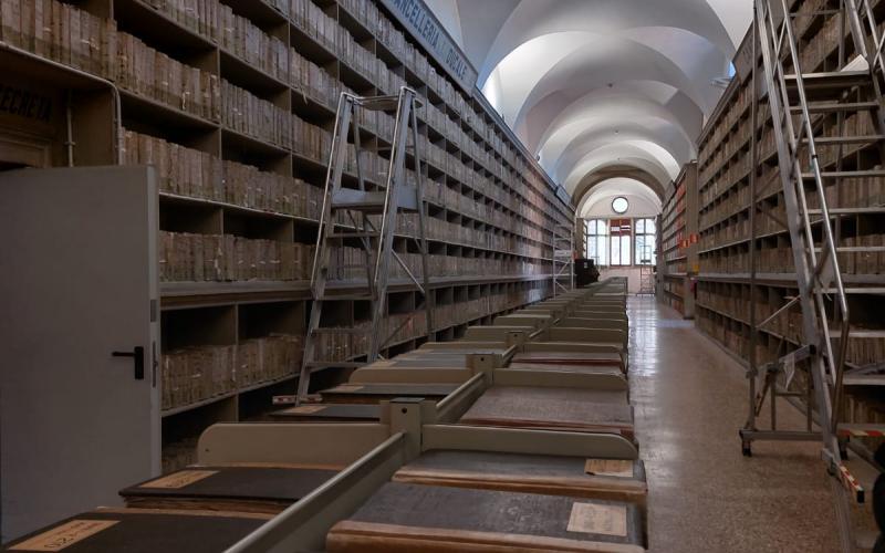 Frari, archivio di stato, foto degli interni