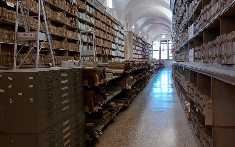 Frari, archivio di stato, foto degli interni