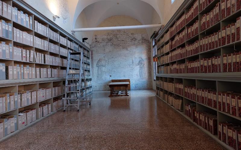 Frari, archivio di stato, foto degli interni