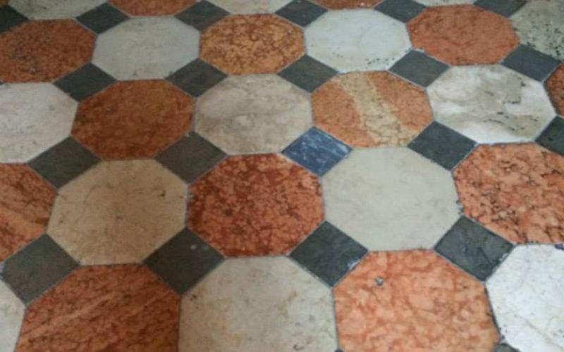 Pianerottoli in marmo intarsiato a Palazzo Ducale, Venezia