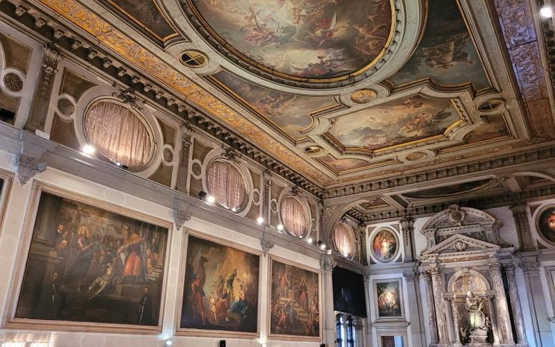 Scuola di San Giovanni Evangelista a Venezia, le pareti