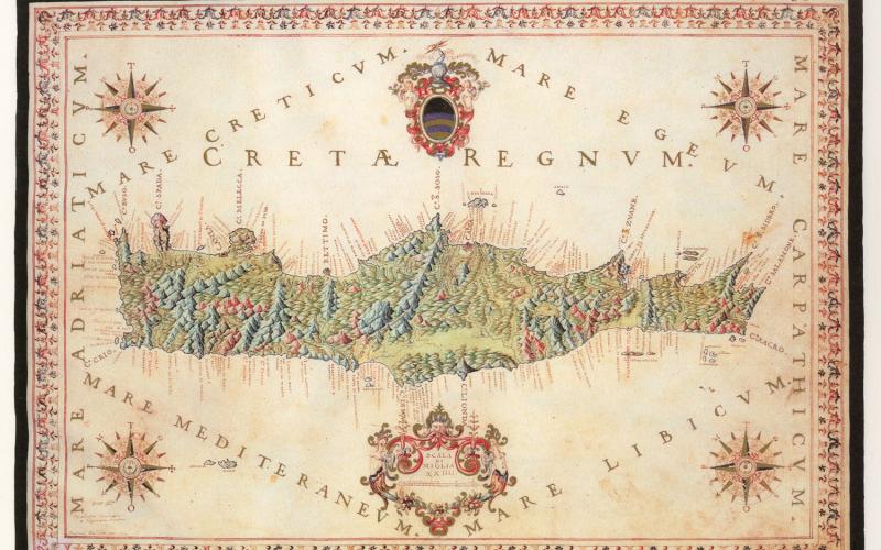 Mappa di Creta per Storia di venezia