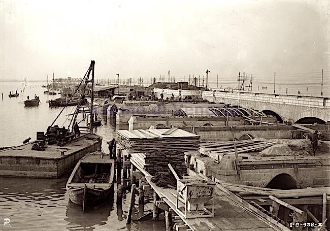 Ponte della Liberta a Venezia la costruzione Pellizzari Michele